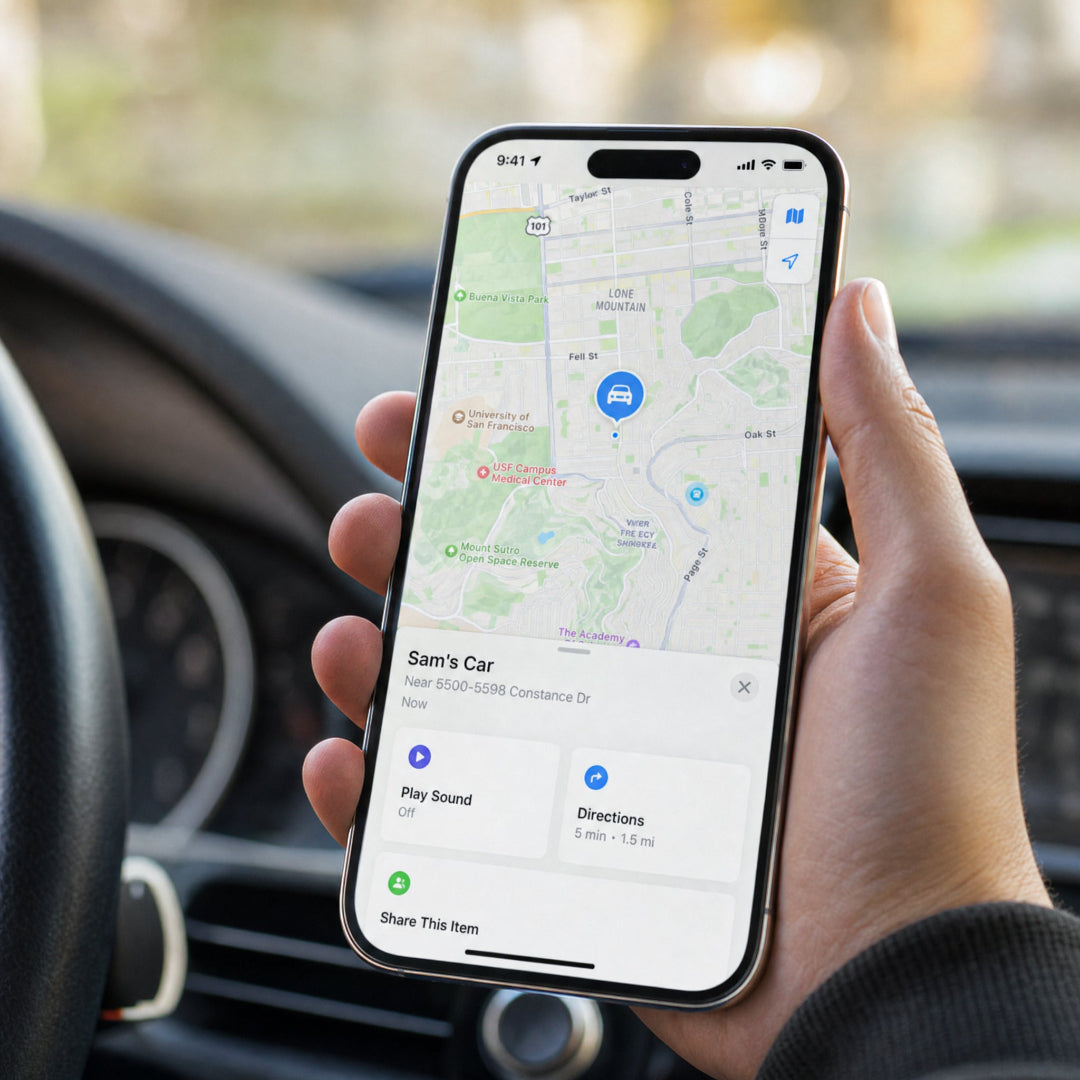 Dispositivo 2 en 1: Anti-perdida de Auto y Doble Cargador