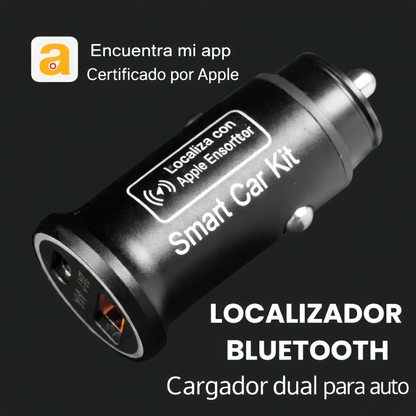 Dispositivo 2 en 1: Anti-perdida de Auto y Doble Cargador