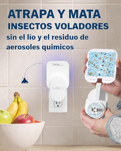 Lampara Antimosquitos Trampa para Moscas Enchufable para Interiores